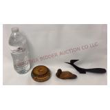 Austrian Trinket Box, Wooden Duck & Roadrunner