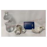 Cigarette Holder Ashtray, Cig Case & Hand Ash Tray