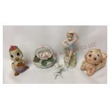 Vintage Porcelain Figurines - Lefton, Brinns, More