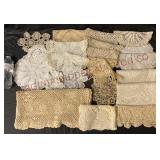 Vintage Crochet Doilies & Small Tablecloth