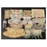 Vintage Hand Crochet Doilies, Lace & Runner