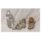 Occupied Japan Porcelain Piano Babies