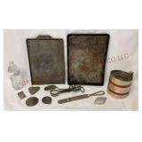 Vintage Baking Sheets, Sifter, Egg Beater & More!