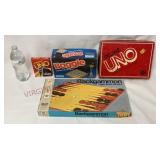 UNO, Boggle & Backgammon Board Games