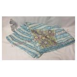 Vintage Hand-Tied Quilt - Approx 75"x78"