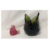 Bermuda Glass Bird & PartyLite Candle Holder