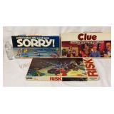 Parker Brothers Games - Sorry!, Clue & Risk