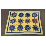 Kaleidoscope Pinwheel Quilt - Approx 48"x63"