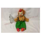Vintage Gund Rubber Faced Clown Doll - 22" Tall
