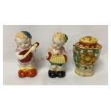 Vintage Japan Salt & Pepper Set, Single Shaker
