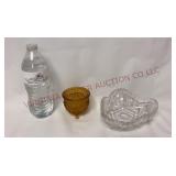 Daisy & Button Cauldron, Heart Imperial Glass Dish