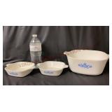 Corning Ware Petite Pans & 2-1/2 Qt Casserole