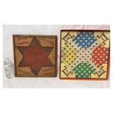Vintage Hop Ching Checkers & Telka Peg Chow Boards