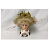 Mid Century Rubens Original Lady Head Vase #494