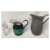 Vintage Enamelware Graniteware Farmhouse Pitchers