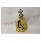 Vintage Figural Lady Perfume Bottle - 4" Tall