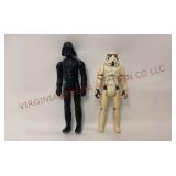 1977 Star Wars Darth Vader & Storm Trooper Figures