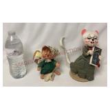 Annalee Dolls 7" Cleaning Mouse & 8" Teacher