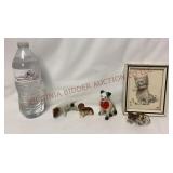 Vintage Puppy Dog Figurines & Terrier Framed Print