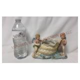 Occupied Japan Cherubs & Shell Porcelain Planter