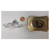 Vintage Six Shooter Pistol Cowboy Hat Belt Buckle