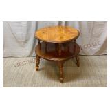 Maple Early American Colonial Style Tiered Table