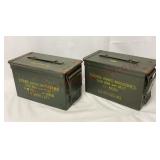 556 Cal M27 Ammo Cans - 2 - Empty