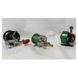 Vtg Fishing Reels - Sport King, Pflueger & Johnson