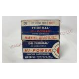 Vtg Federal Hi-Power 22 LR Shot & 22LR - Partials