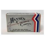 Vtg Hansen Cartridge Co .22LR High Vel - Full