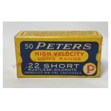 Vtg Peters 22 Short High Velocity Long Range -Full