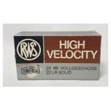 Vintage RWS Dynamit Nobel 22 LR High Vel - Full
