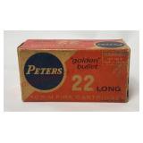 Vintage Peters 22LR "Golden Bullet" HV - Partial