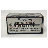 Vtg Peters 22LR High Velocity Hollow Point - Full