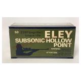 Vintage Eley 22LR Subsonic Hollow Point - Sealed