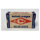 Vintage CCI 22 CB Caps /  Mini Caps - Partial