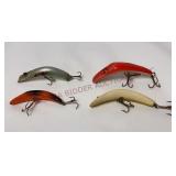 Vintage Flatfish Style Fishing Lures - 4