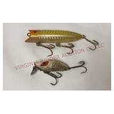 Vtg Heddon Lucky 13 & Midget River Runt