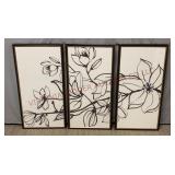 Model Home Decor - Botanical Floral Line Art Set