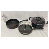T-Fal Cookware - Skillets & Stock Pot - Used