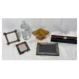 St Christopher Watch, Carnival Glass Bowl & Frames