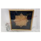 Model Home Decor - Framed Botanical Leaf Wall Art