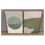 Abstract Framed Wall Art - 24"x36"