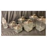 Glass Jar Canisters - 2 Each of 3 Sizes