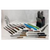 Farberware Knife Block & Assorted Knives