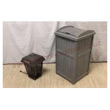 Electric Bug Buster & Suncast Outdoor Trash Can