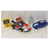 Pac-Man Game, Mario & Mustang RC Cars - See Desc