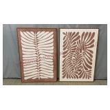 Model Home Decor - Abstract Botanical Wall Art