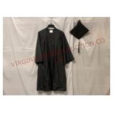 Herff Jones Black Cap & Gown Graduation Set