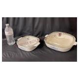 Corning Ware Cornflower Casseroles w Lids